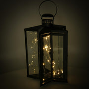 Black star metal led lantern cm27,5x27,5h42-48