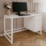 Sumatra30A white desk with door and drawer