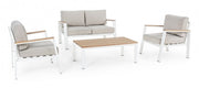 Belmar white garden lounge set