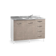 Kitchen sink elm 2 doors with drawers DX Cm 120x50xH 85