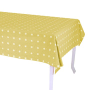 Pop polka dot lime rectangular tablecloth cm140x180