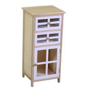 Naomi chest of drawers 1 door and 2 natural rectangular drawers cm33x30xh72