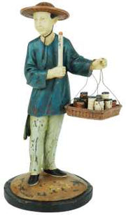 Parchment resin statue cy-0533 ø cm. 12 x 14 h 25