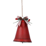 Red metal bell 14.5x11h9.5 cm