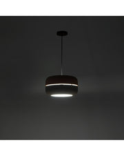 Idra suspension lamp in pink and gray metal STS