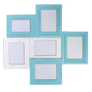 Multiple wooden wall photo frame 6p cm60x3h63,2