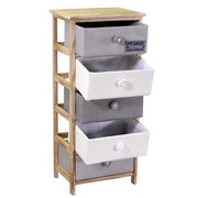 Chest of drawers Brenda button 5 drawers cm40x29xh90