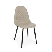 Dining chair in imitation leather Tortora AMANDA 45x54x h87 cm