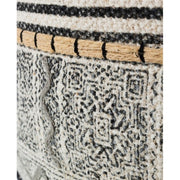 TILAK Alaskan ethnic style cotton pouf diameter 50x h35 cm