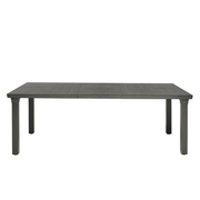 Anthracite table for 3 170/195/220x100xh.75