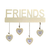 Friends wall photo frame with multiple hearts 4p cm40xh35x1