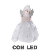 Silver led fabric doll tip cm6x14h30