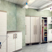 Multipurpose wardrobe with two doors and four shelves Beige EXCELLENCE 65 x45x h182 cm