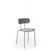 Polypropylene chair with gray seat