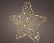 Indoor Metal Stable Micro LED Star 4x20x19 Ø20 cm