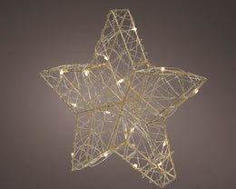 Indoor Metal Stable Micro LED Star 4x20x19 Ø20 cm
