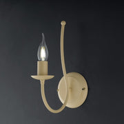 Decape ivory iron wall light one light 21x h31 cm