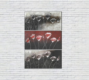 Oil on multicolor canvas and wooden frame 70x140 cm