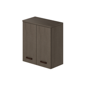 2-door laundry wall unit with mud color shelf H77x71x38cm