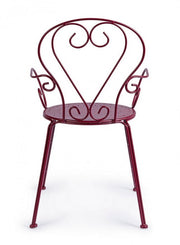 Etienne Bordeaux stackable chair with armrests