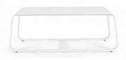 Outdoor coffee table in aluminum White MERRIGAN 105x62x h38 cm