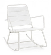 Rocking chair white bizzotto lillian