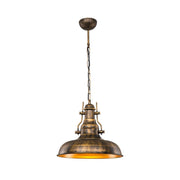 Tarus pendant lamp industrial style antique gold MDL4468