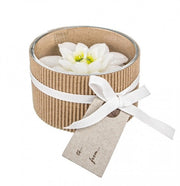 12x White Christmas Star Candle