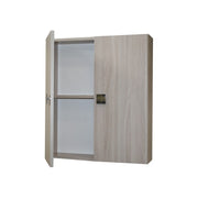 Multipurpose bathroom wall cabinet elm 2 doors with internal shelf 60x17xh.70 cm