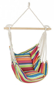 Livia hanging hammock green and red
