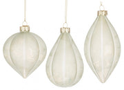 Set of 12 Satiny Green Vt Pendants, 3 Assorted Sizes