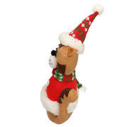 Cat red fabric doorstop cm22x11h40