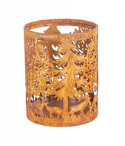 6x Rust Renna Cylindrical Daya Candle D8x10H