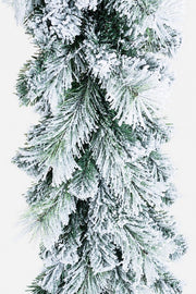 6x Snowy Cermis Garland H120