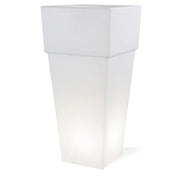 Square vase E27 white lounge line