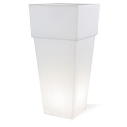 Square vase E27 white lounge line
