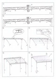 Steel gazebo 2,5x3x2,5 - 2h m