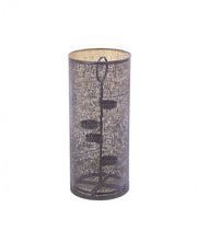 Elegant Icelyn Black-Gold Tealight Set of 4