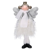 Angel in white fabric cm16x10h26