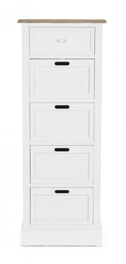 Chest of drawers 4 drawers Dorotea white