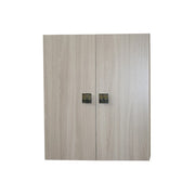 Multipurpose bathroom wall cabinet elm 2 doors with internal shelf 60x17xh.70 cm