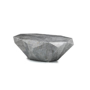 Modern gray fossil stone coffee table 120 x 70 x h 40 cm