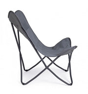 Armchair butterfly camping gabicce gray 77,5x81x89h cm