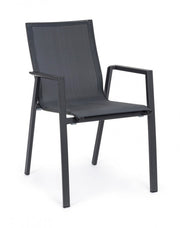 4x Chair with aluminum armrest