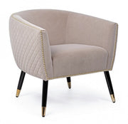 Beige atmosphere style upholstered armchair