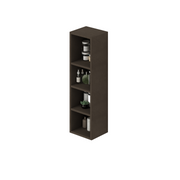 Multipurpose open wall unit in Mud color H120x30x30cm