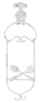 White iron dish rack pic. us-0937cm. 19.5 x 5.5 h 56.5