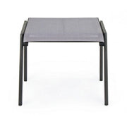 Anthracite aluminum garden furniture footrest Cruise 53 x 51 x 44 cm