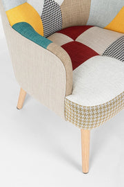 Galatea patchwork fabric armchair