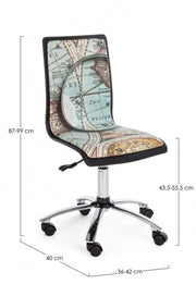 Young Gulliver steel eco-leather office chair